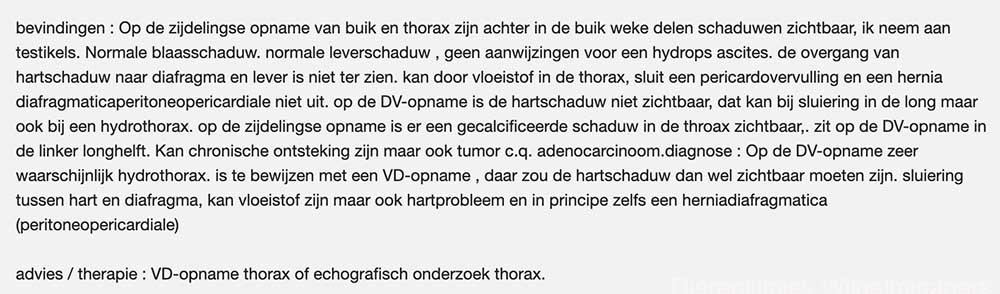 rontgenfoto beoordeling